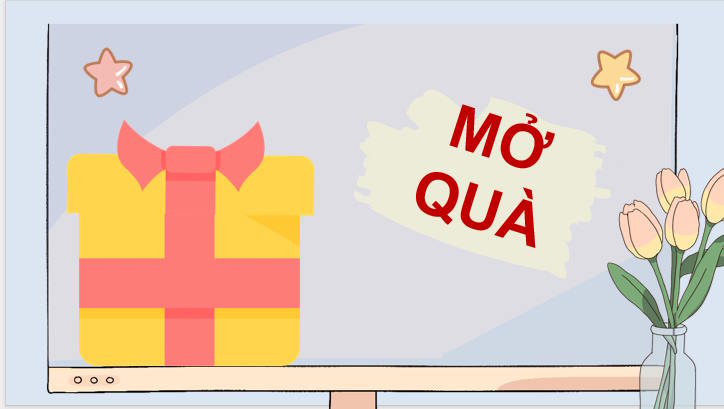 Hộp quà và chân đế lịch để bàn của em