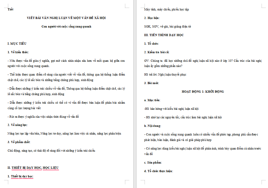 Ngữ văn 11 Bài 3: Viết bài văn nghị luận về một vấn đề xã hội