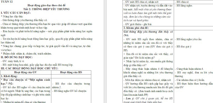 Giáo án Hoạt động trải nghiệm 4 Kết nối tri thức Tuần 12