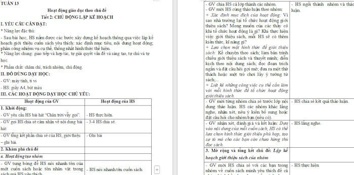 Giáo án Hoạt động trải nghiệm 4 Kết nối tri thức Tuần 13