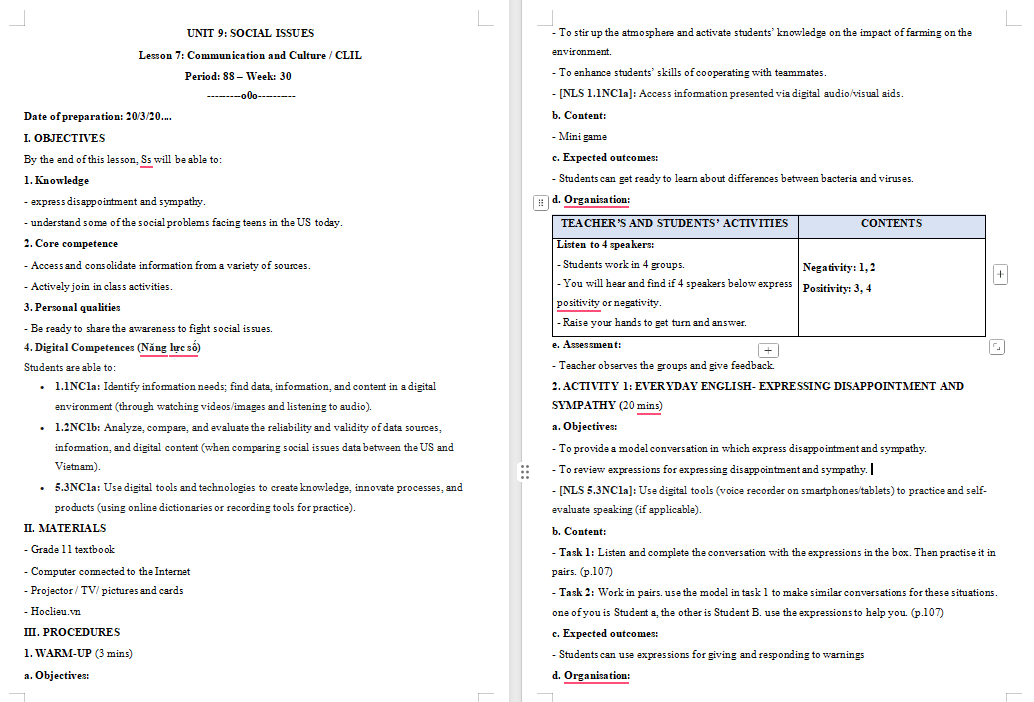Tiếng Anh 11 Unit 9: Communication and Culture