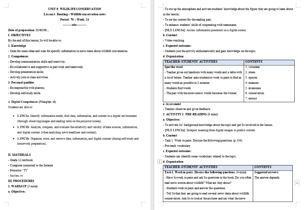Tiếng Anh 12 Unit 8: Reading