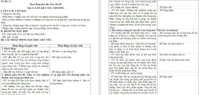 Giáo án Hoạt động trải nghiệm 4 Kết nối tri thức Tuần 17