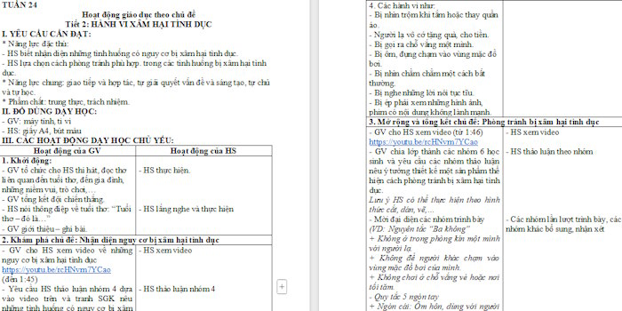 Giáo án Hoạt động trải nghiệm 4 Kết nối tri thức Tuần 24
