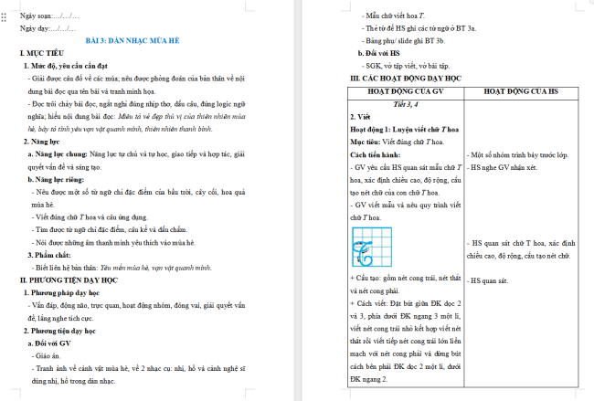 Giáo án Tiếng Việt 2 Bài 3: Từ chỉ đặc điểm, Dấu chấm