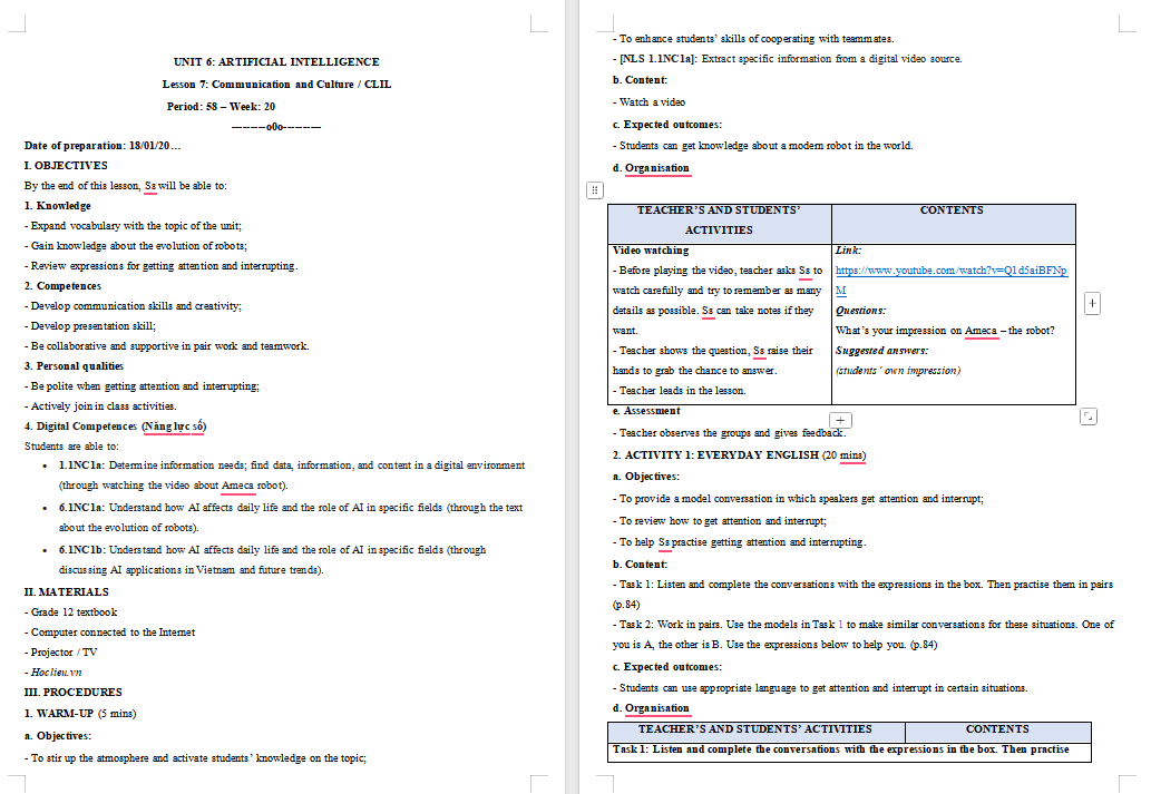 PowerPoint Tiếng Anh 12 Unit 6: Communication and Culture