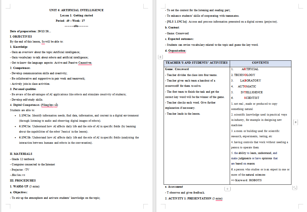PowerPoint Tiếng Anh 12 Unit 6: Getting Started