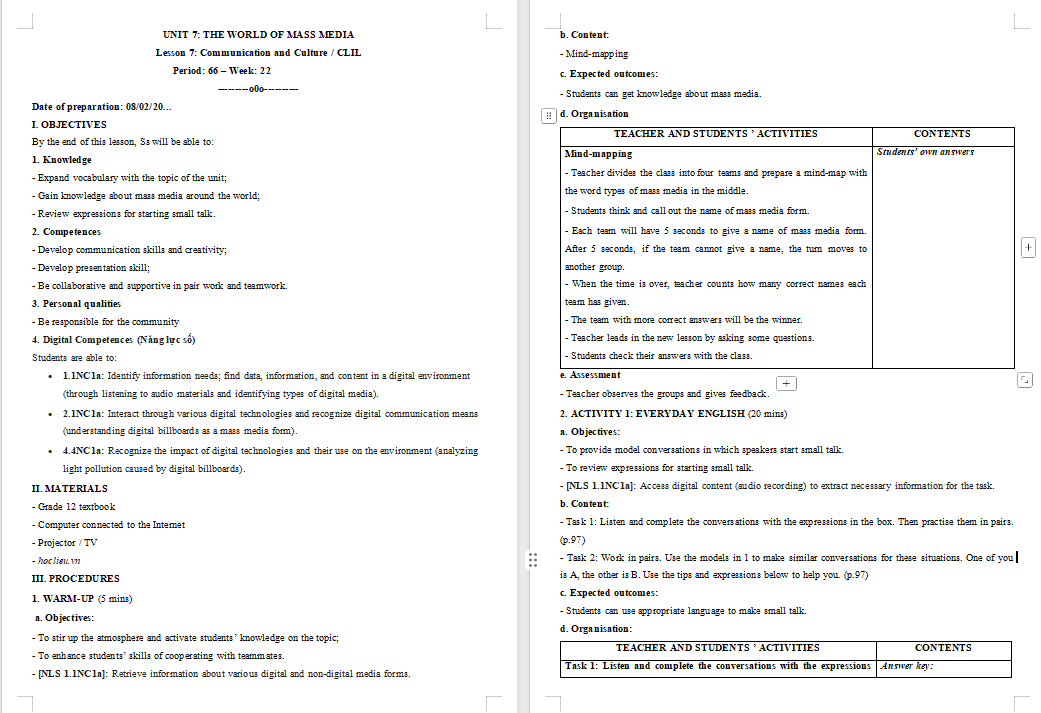 PowerPoint Tiếng Anh 12 Unit 7: Communication and Culture