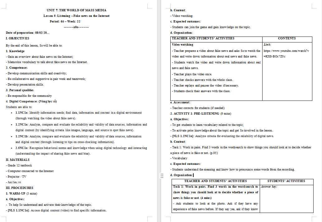 PowerPoint Tiếng Anh 12 Unit 7: Listening