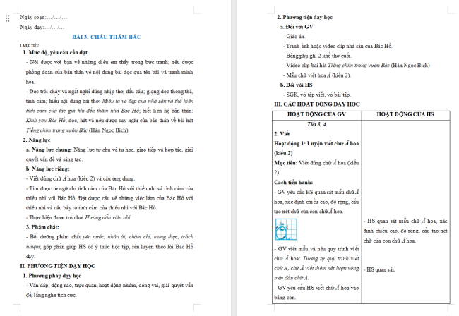 Giáo án PowerPoint Tiếng Việt 2 Bài 4: Nghe - viết Cây và hoa bên lăng Bác. Phân biệt ui/uy, s/x, ưc/ưt