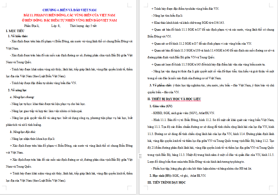 Phạm vi Biển Đông Các vùng biển của Việt Nam ở Biển Đông Đặc điểm tự nhiên vùng biển đảo Việt Nam