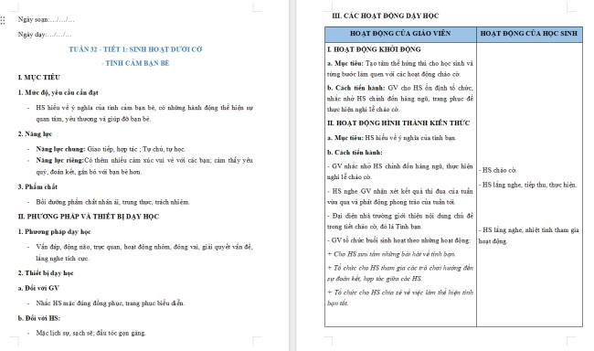 Giáo án Hoạt động trải nghiệm 2 Tuần 32