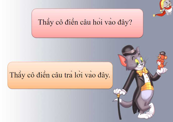 PowerPoint Trò chơi Tom and Jerry đuổi bắt