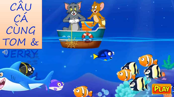 PowerPoint Trò chơi Tom and Jerry câu cá