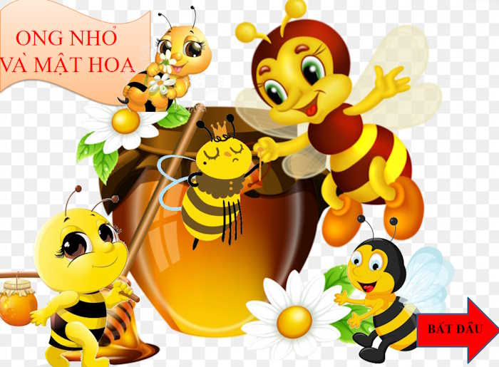 PowerPoint Trò chơi Ong nhỏ và mật hoa