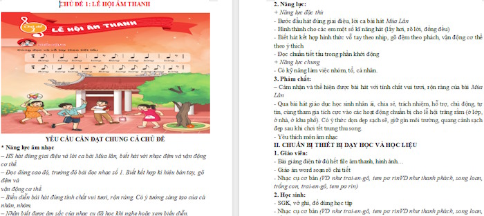 Giáo án Tiết 1: Học bài hát Múa lân