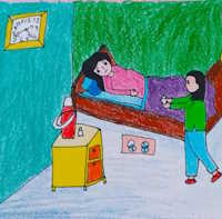 Giáo án mầm non: Bé làm gì khi người thân bị ốm