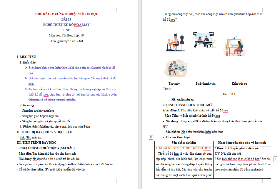 Nghề thiết kế đồ hoạ máy tính