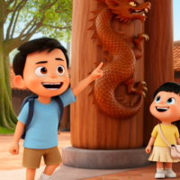 Video AI mở đầu Mĩ thuật 4 Chủ đề 1: Vẻ đẹp trong điêu khắc đình làng Việt Nam