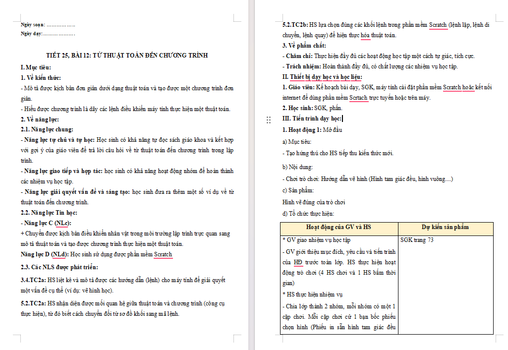  Tạo đầu trang chân trang cho văn bản