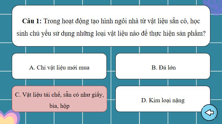 Trò chơi khởi động Mĩ thuật 7