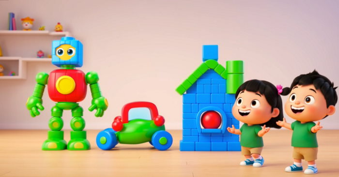 Video AI mở đầu Mĩ thuật 1 Chủ đề 6: Sáng tạo từ những khối cơ bản