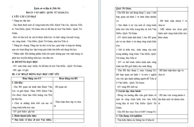 Giáo án Lịch sử - Địa lí 4 Bài 13