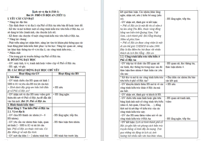Giáo án Lịch sử - Địa lí 4 Bài 19