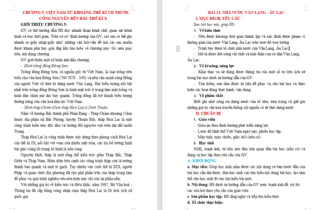 Giáo án Lịch sử 6 Bài 14