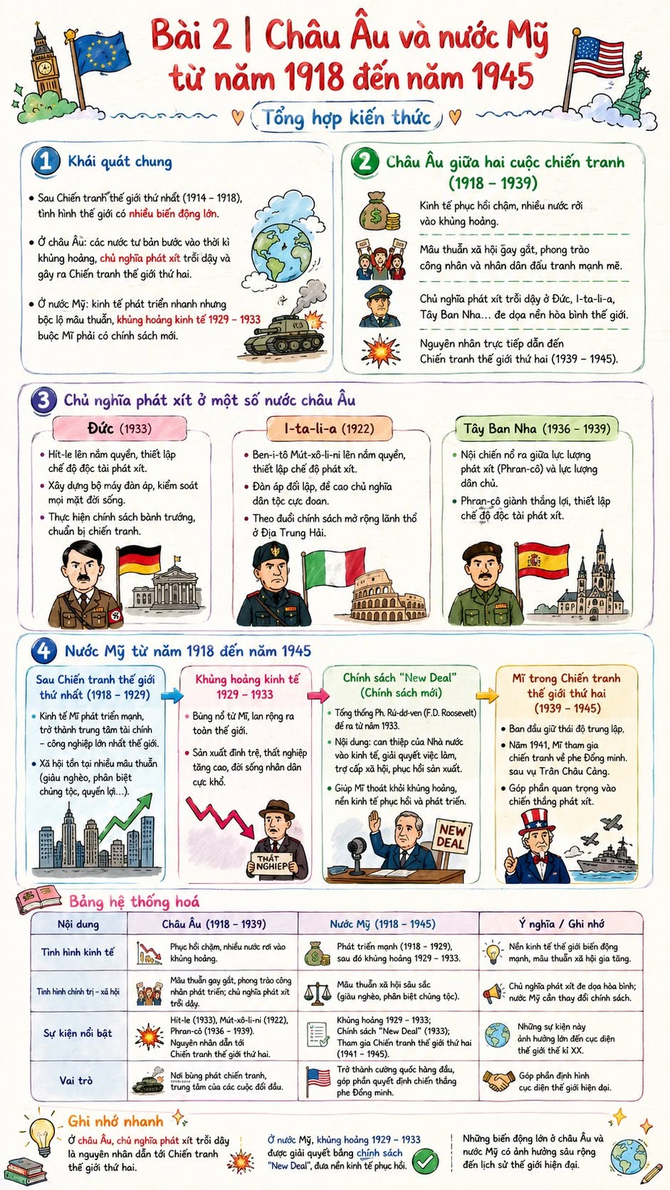 Infographic lý thuyết Lịch sử 9
