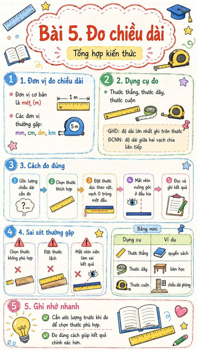 Infographic lý thuyết Khoa học tự nhiên 6
