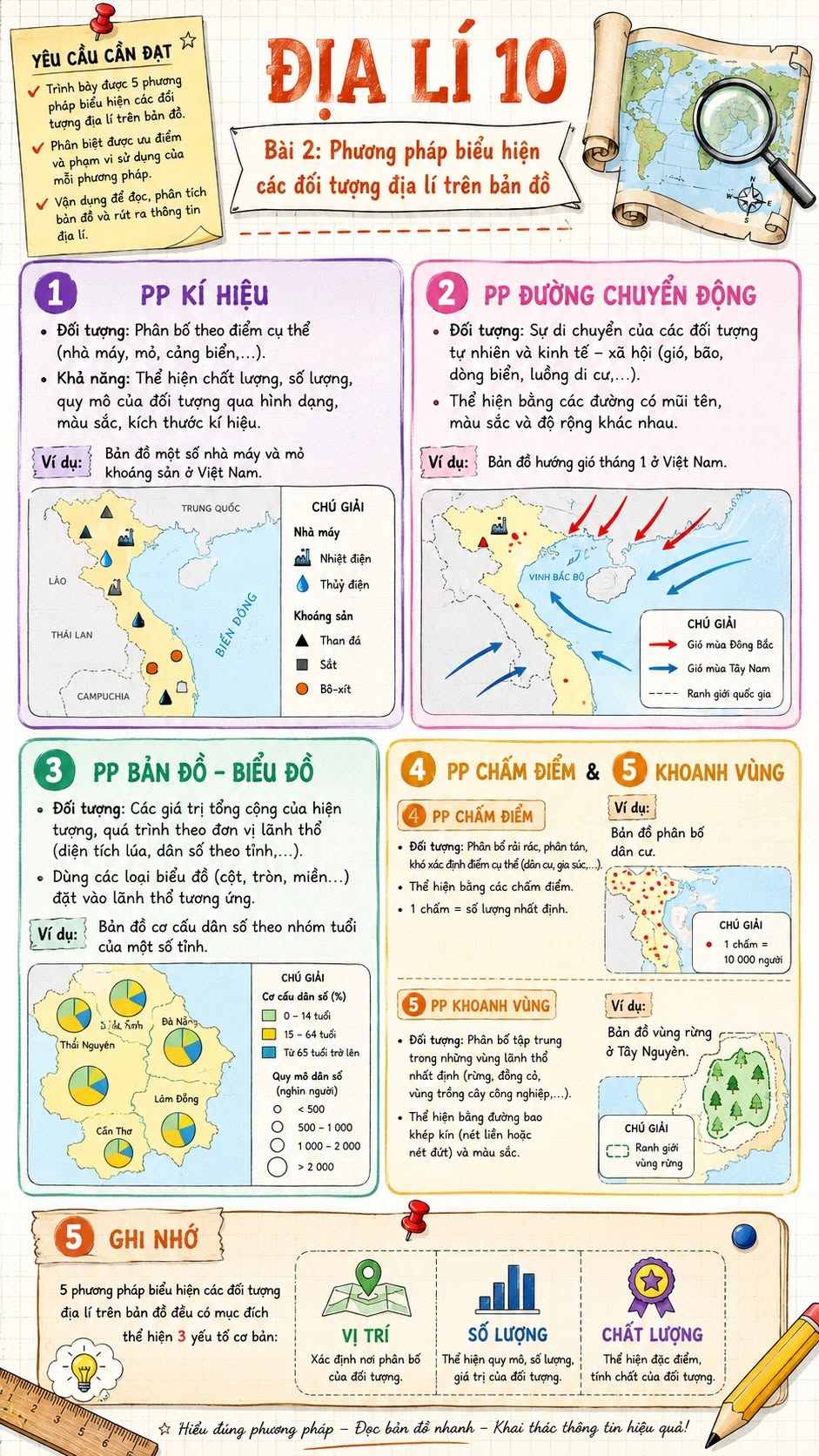 Infographic lý thuyết Địa lí 10