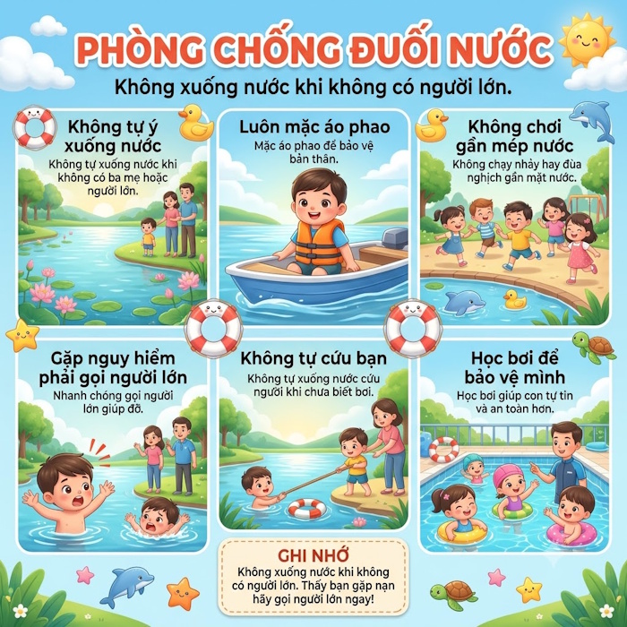 Infographic giáo dục kỹ năng sống cho trẻ mầm non