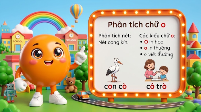 Tạo poster chữ O