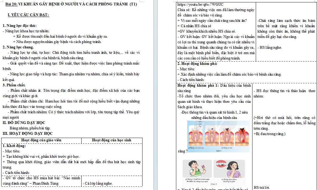 Bài 20: Vi khuẩn gây bệnh ở người và cách phòng tránh