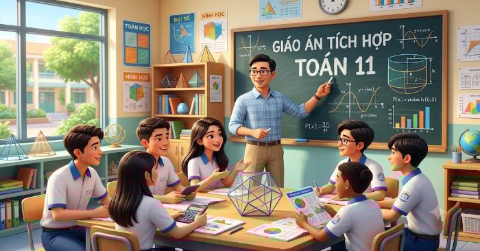 Giáo án Toán 11 tích hợp năng lực số 