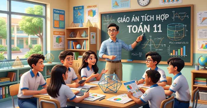 Giáo án Toán 11 tích hợp năng lực số