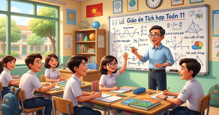 Giáo án Toán 11 Học kì 2 tích hợp năng lực số