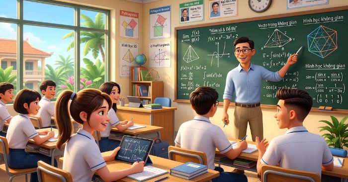 Giáo án Toán 10, 11, 12 tích hợp Năng lực số 