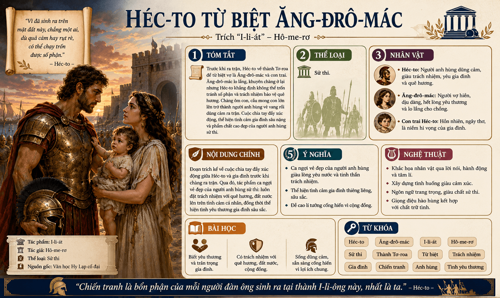 Infographic Héc-to từ biệt Ăng-đrô-mác