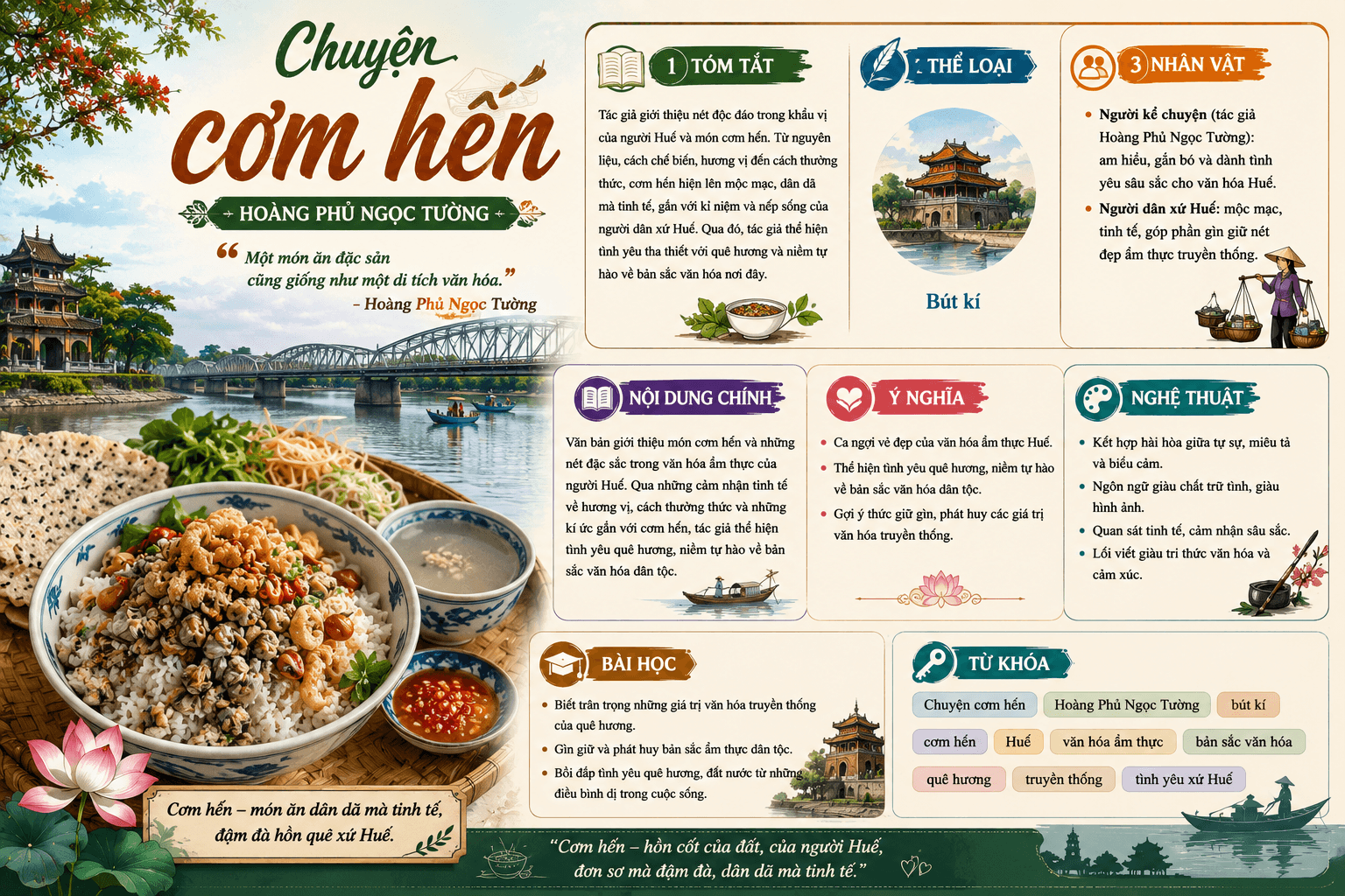 Infographic Chuyện cơm hến