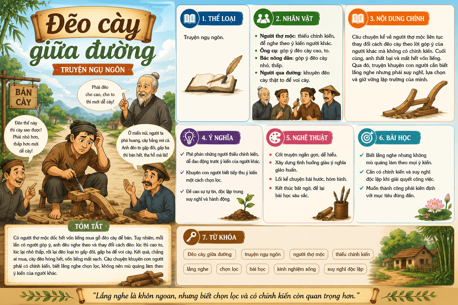 Infographic Đẽo cày giữa đường