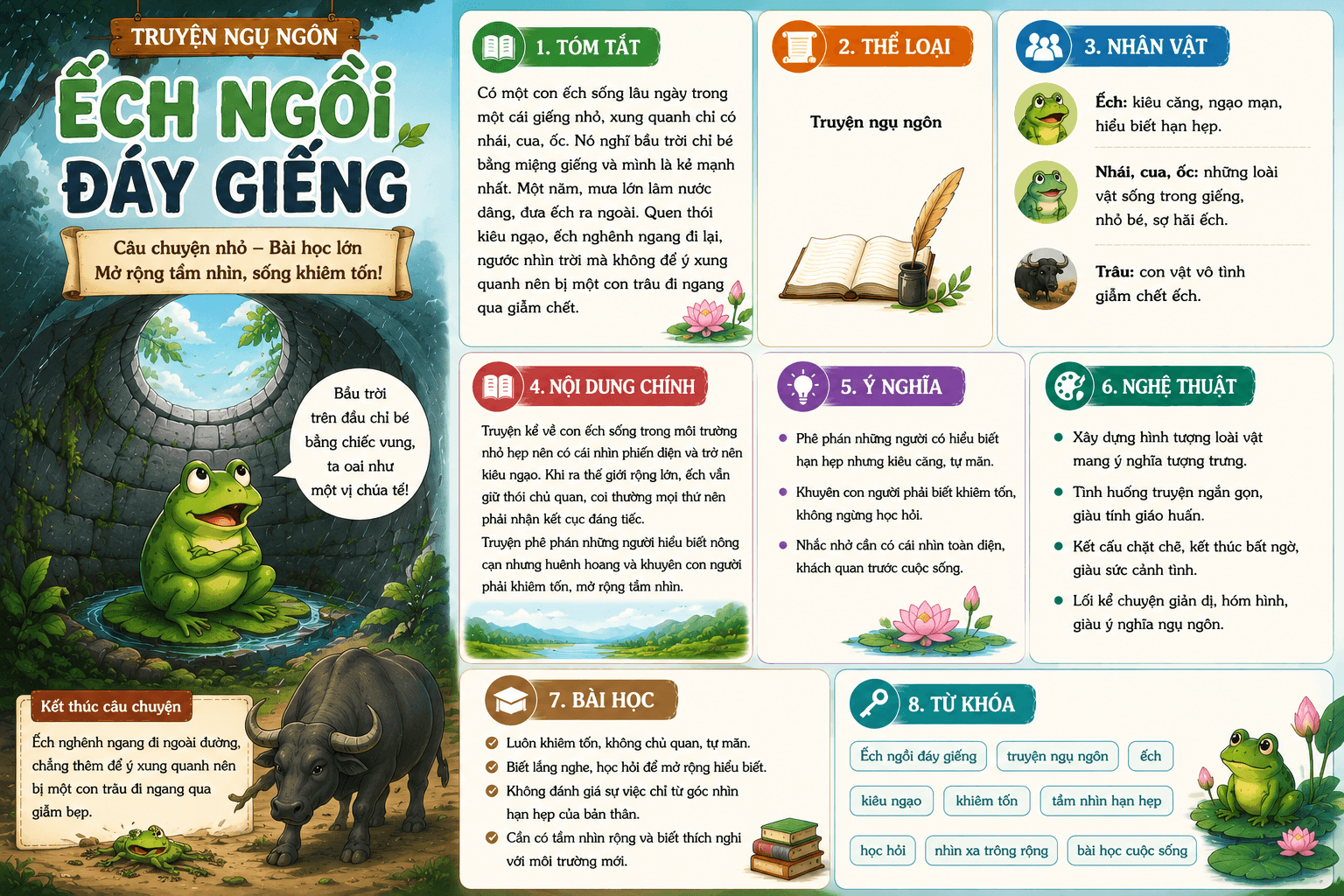 Infographic Ếch ngồi đáy giếng