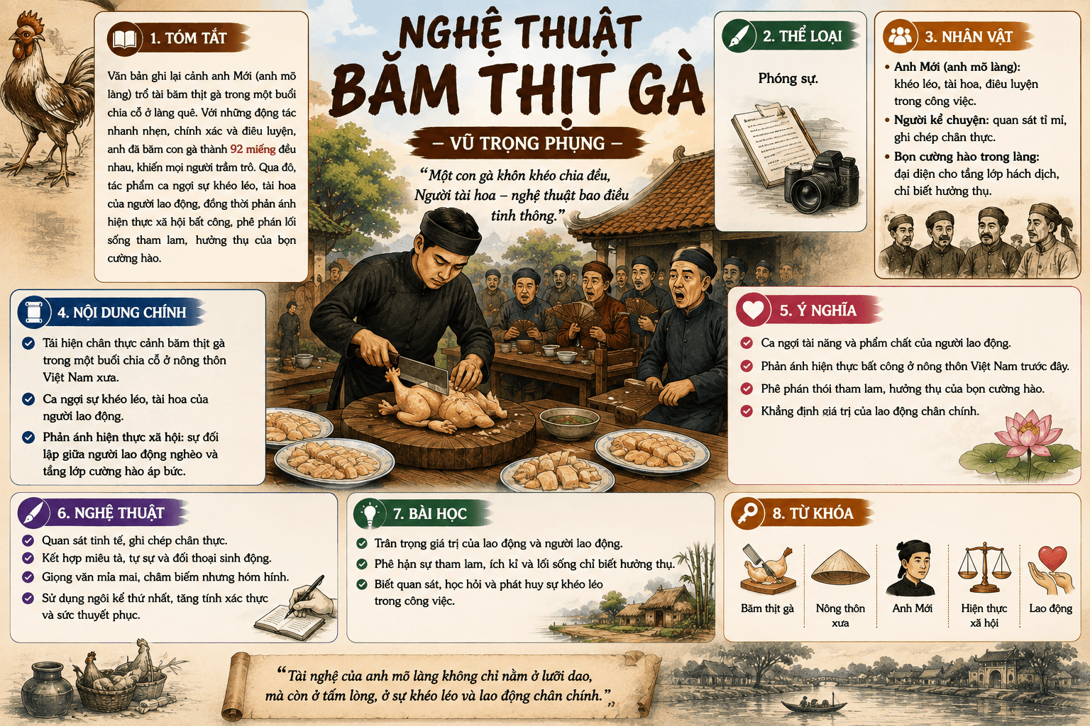  Infographic Nghệ thuật băm thịt gà