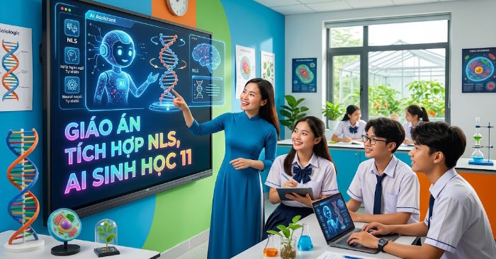 Giáo án tích hợp Năng lực số, AI Sinh học 11