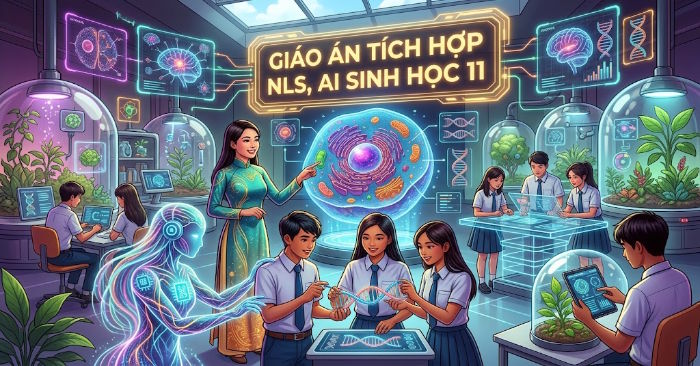 Giáo án Sinh học 11 tích hợp Năng lực số, AI