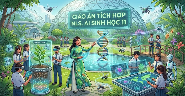 Giáo án Sinh học 11 tích hợp Năng lực số, AI