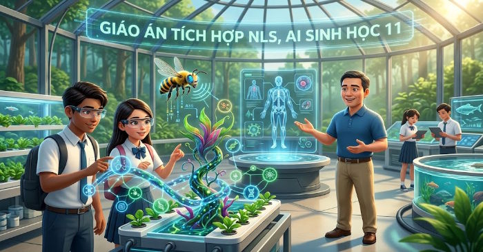 Giáo án Sinh học 11 tích hợp Năng lực số, AI