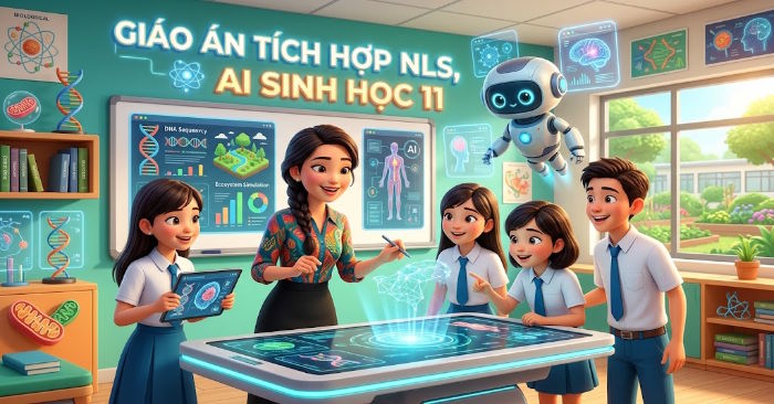 Giáo án tích hợp Năng lực số, AI Sinh học 11 