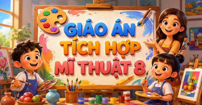 Giáo án Mĩ thuật 8 Bài 4 tích hợp Năng lực số
